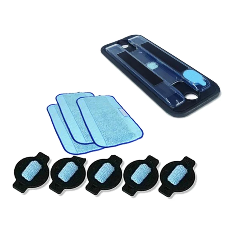 1xwet лоток + 3 знака после xWet Pro чистый насадка на швабру 5xWater фитиль Кепки для iRobot
