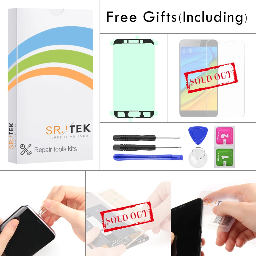 Srjtek Запчасти для LG G3 Мини ЖК-дисплей с каркасом Digitizer Замена S Экран G3S D722 D724