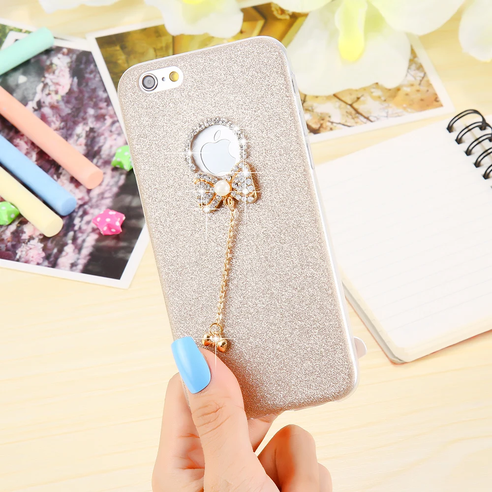 Чехол KISSCASE Girly Glitter для iPhone 7 6 6s Plus роскошный мягкий блестящий чехол со стразами 6S