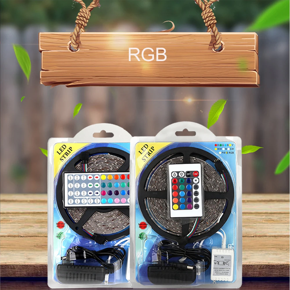 12 V Светодиодная лента 5 м 300 светодиодов Rgb ленты ТВ Подсветка 24 44key