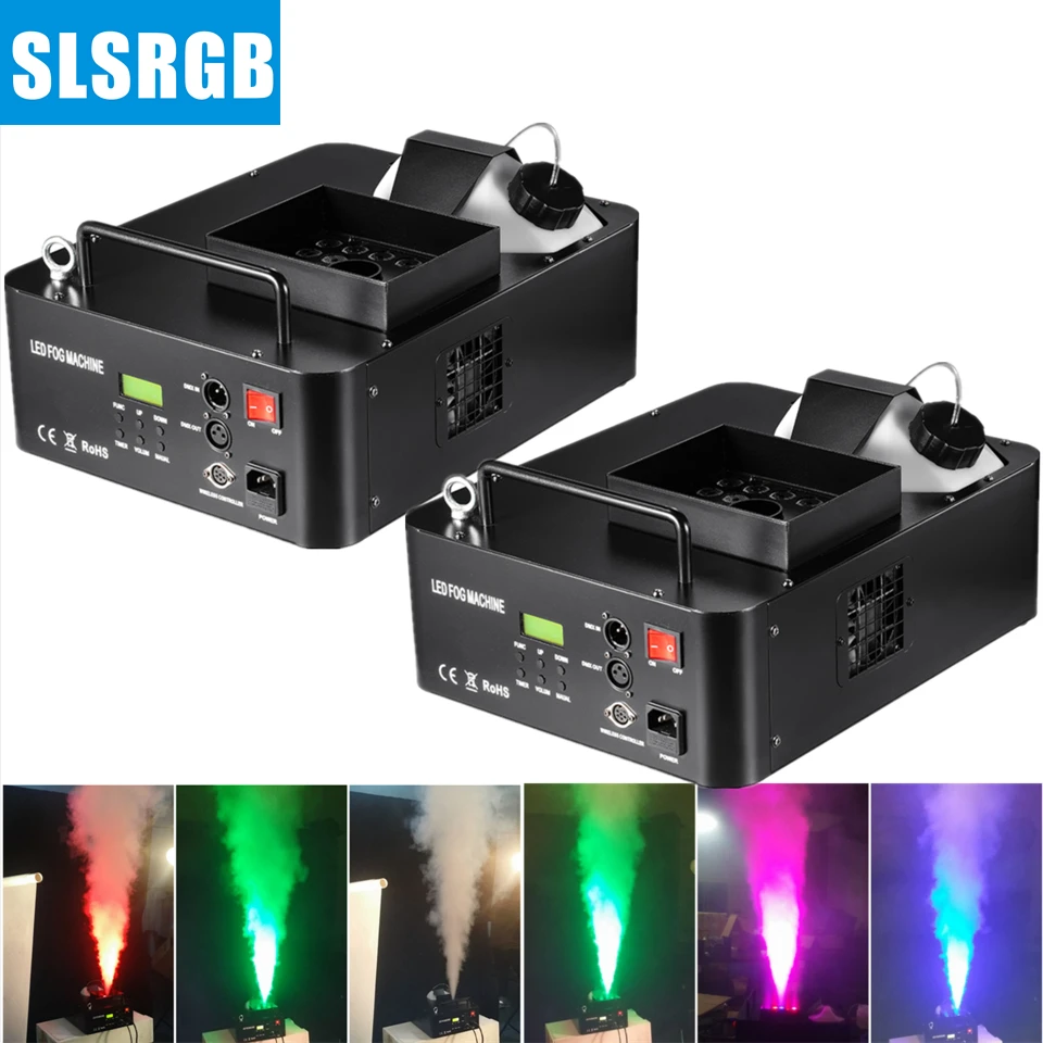 SLSLITE (2 шт.) 1500W светодиодный дымовая машина тумана сценический машина|smoke machine led|fog