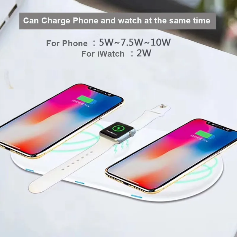 Givenone для iphone airpods Беспроводной подставка быстрой зарядки с покрытием часов Apple Watch