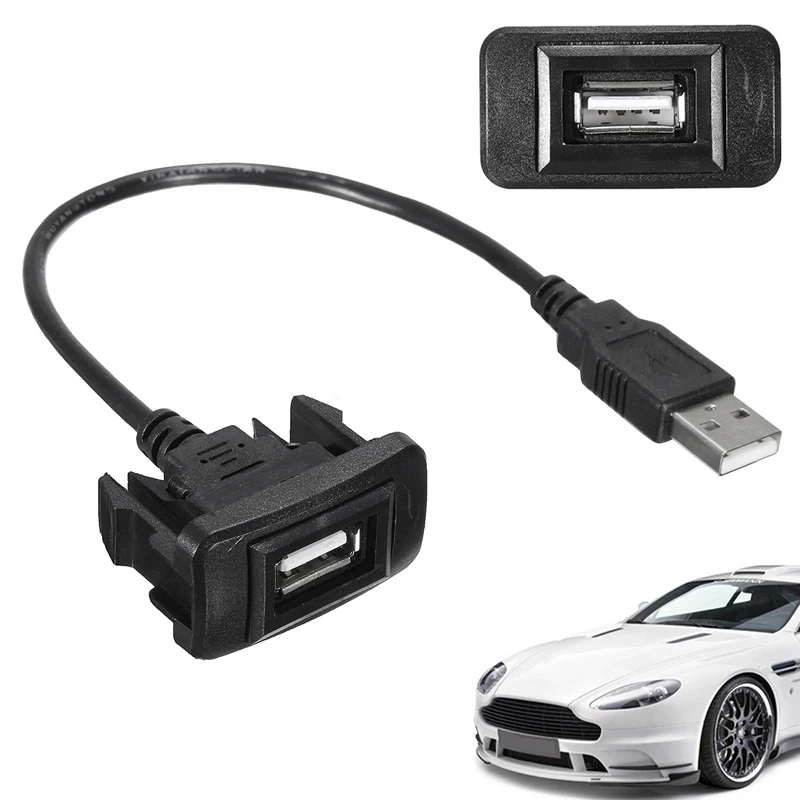 JX LCLYL приборной панели автомобиля заподлицо 2 0 USB свинцовый Удлинительный кабель