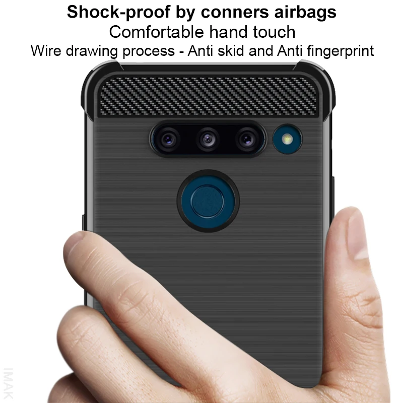 Противоударная подушка безопасности для LG G8S чехол ThinQ Imak Vega мягкая задняя крышка