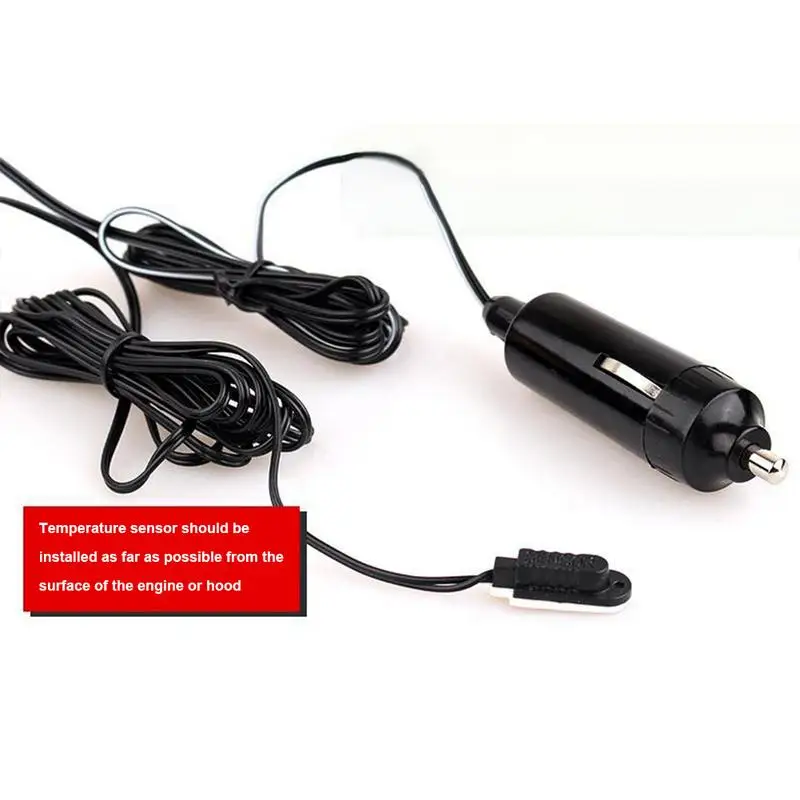 3 в 1 Многофункциональный автомобиль часы наружный комнатный термометр Вольтметр