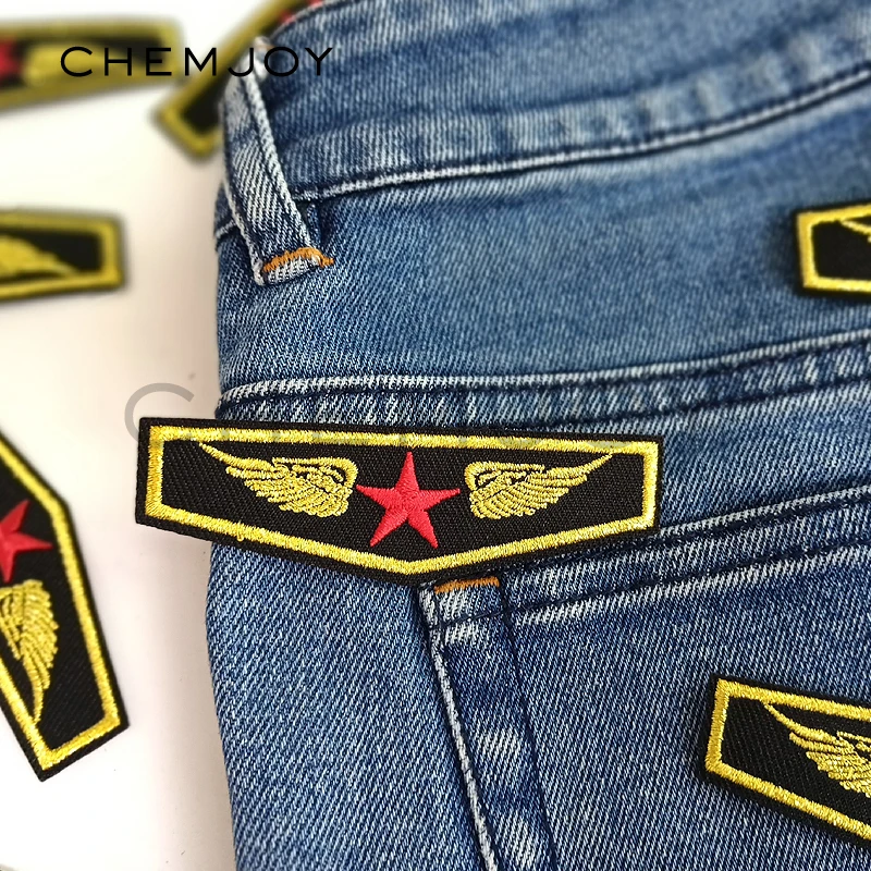 Военная тактическая одежда железная вышивка нашивка красная звезда золотые