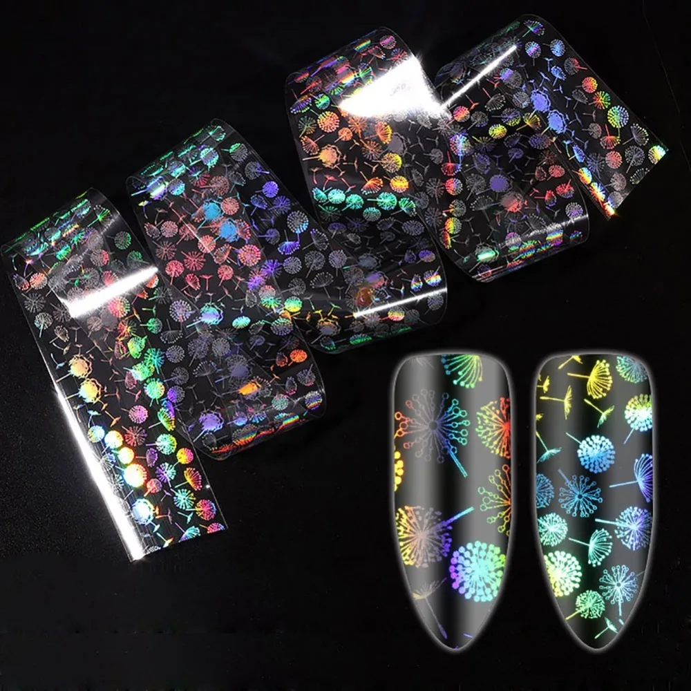 

Nail Foils Polish Stickers Starry Sky foil Nail Sticker Laser Pattern Glitter Nail Art Transfer DIY Nail Decorations Sticker