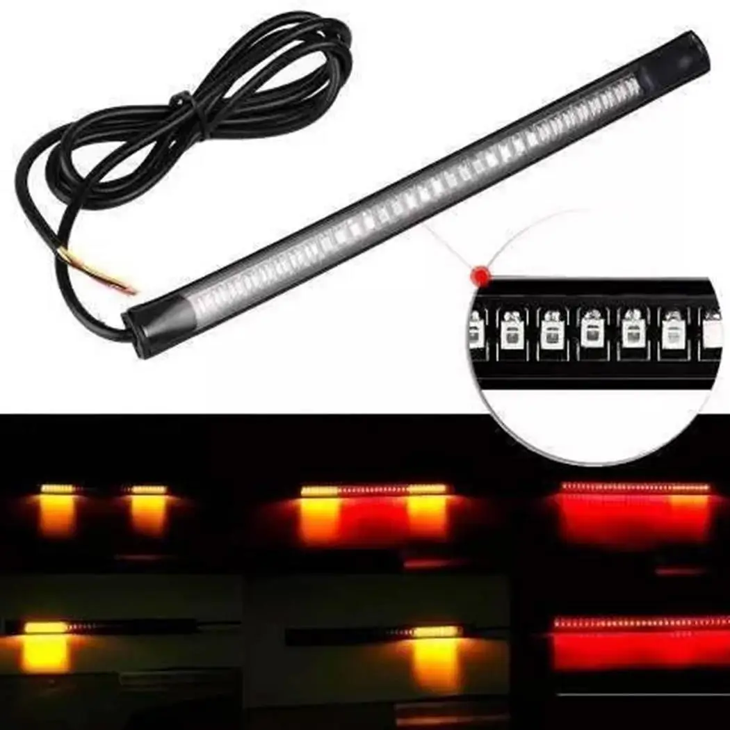 48SMD мотоцикл светодиодный стоп-сигнал поворот сигнала 3528SMD + 3014SMD DC11-14V корпус