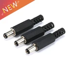 10 шт. кабель питания постоянного тока 5,5x2,1 мм, штепсельная вилка, разъем, адаптер, электрическая розетка, внешняя стандартная розетка, вилка постоянного тока