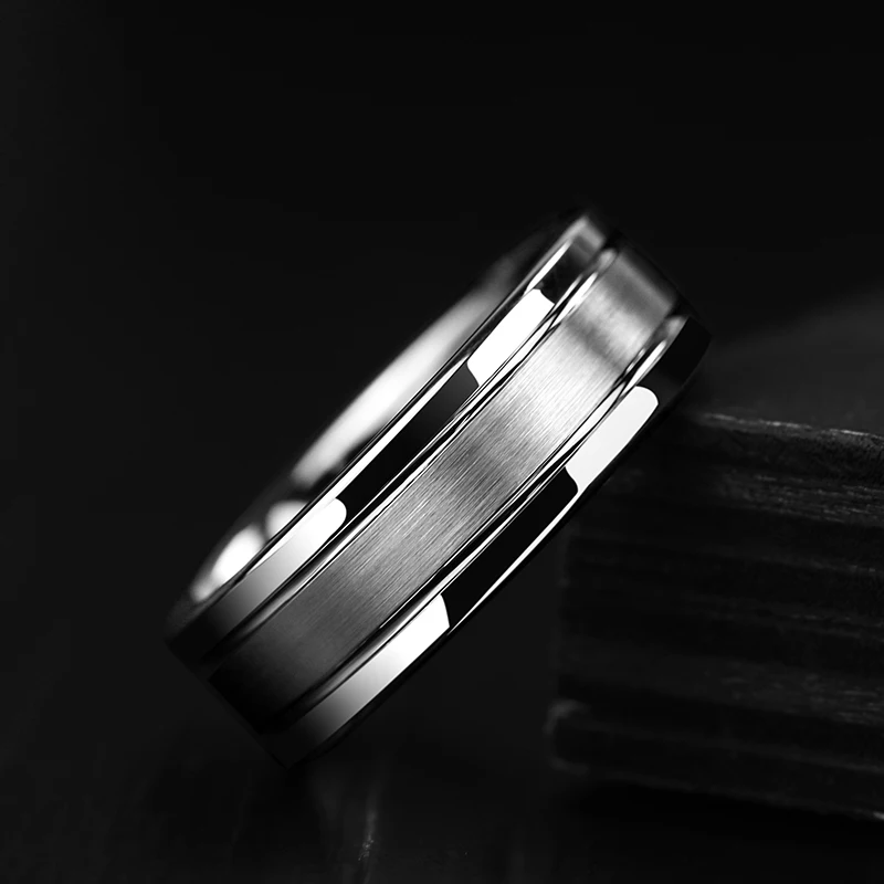 Бесплатная доставка повседневные мужские модные кольца шириной 7 м белое кольцо