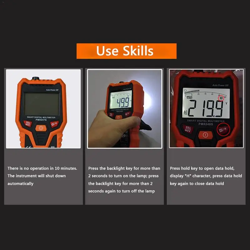 Car Electricians Multimeter Repair Battery Tester Voltage Test Hand-held Current Resistance Capacitor Temperature | Автомобили и