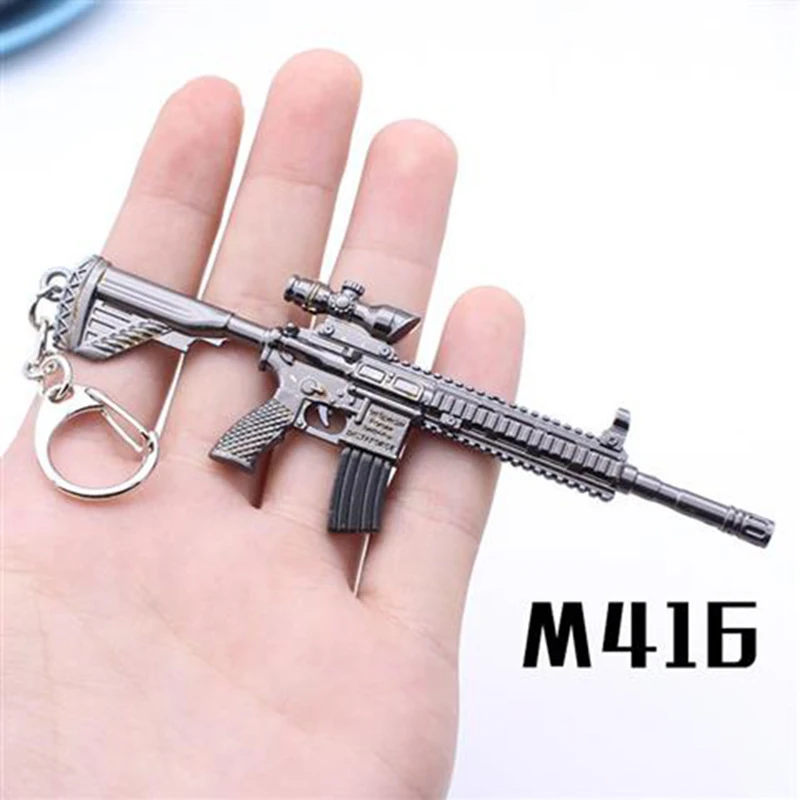 Цепочка для ключей Battlegrounds AKW AWM MK14 модель пистолета 10 см|Геймпады| |