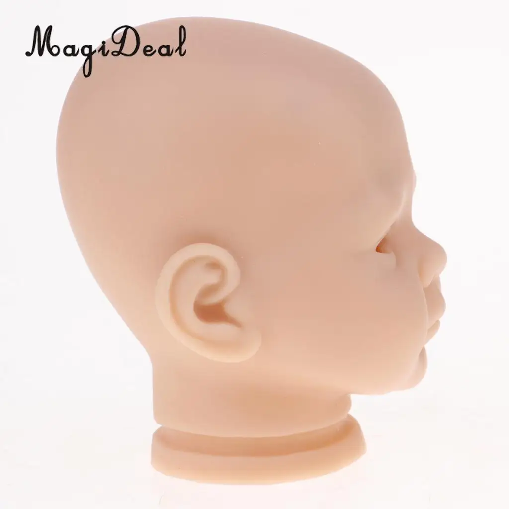 

20inch Vinyl Unpainted Reborn Doll Head Mold Blank Baby Kits DIY Making Accessory #3