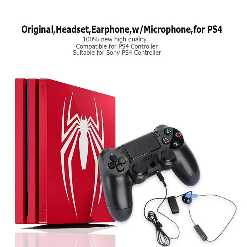 Оригинальная гарнитура Игровые наушники вкладыши с микрофоном для Sony Playstation 4 PS4