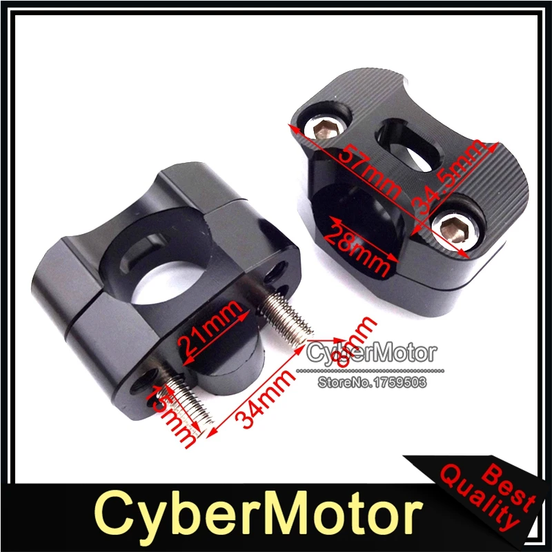 Алюминиевый зажим для руля CNC переходник конический толстых рулей 1 1/8 дюйма 28 мм