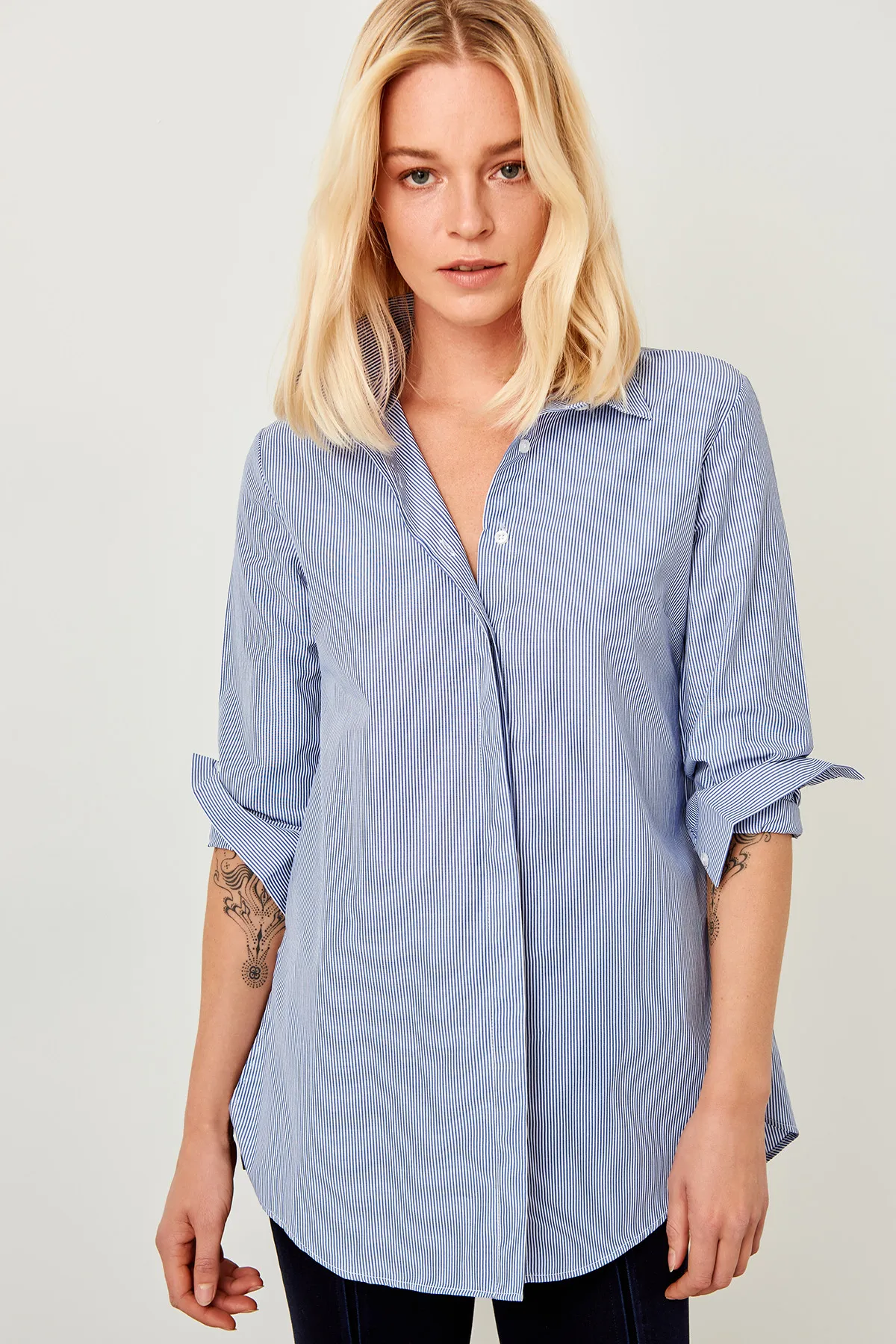 Trendyol Blue Stripe Tunic TCLSS19OA0011 |