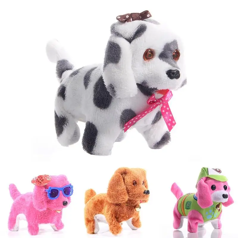 2018 Новая электрическая игрушка собака моделирование плюшевая свет назад вперед