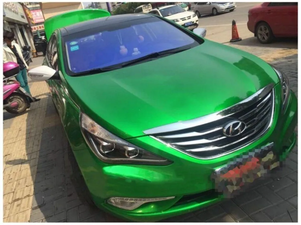 Глянцевая виниловая пленка для упаковки автомобилей Apple Green Candy автомобильная
