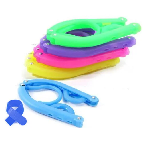 5pcs colorful candy color travel folding foldable portable mini clothes hanger random Free Cable seductive and practical | Обустройство