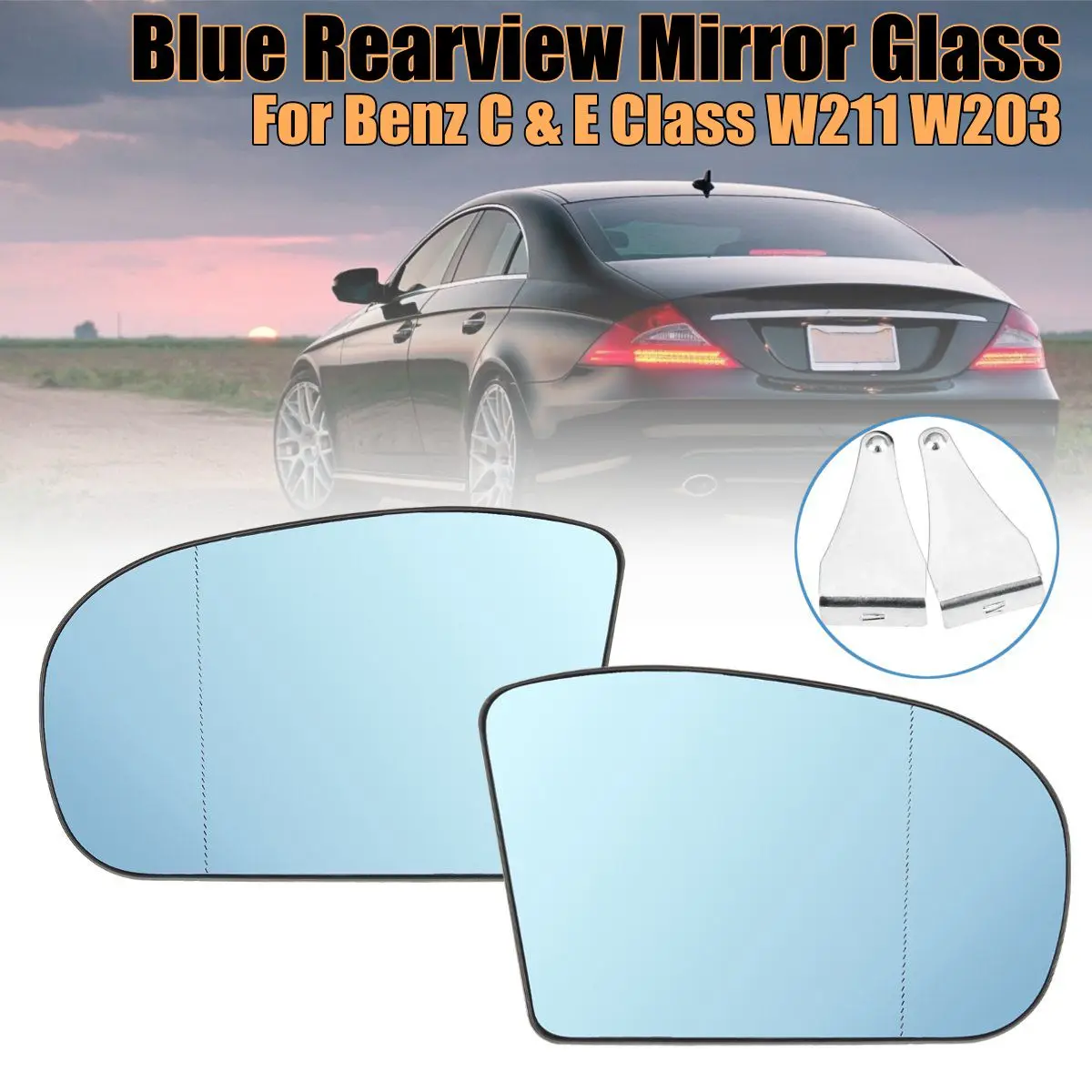 Новое левое/правое синее антибликовое зеркало заднего вида для Benz C &amp E Class W211 W203