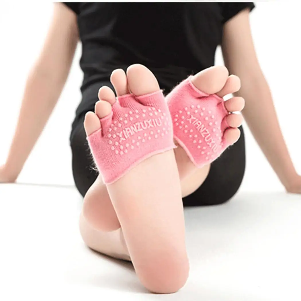 Unisex Women Men Non Slip Skid Socks with Grips Toe Yoga Pair of Socks(2Pcs) Pilates | Спорт и развлечения