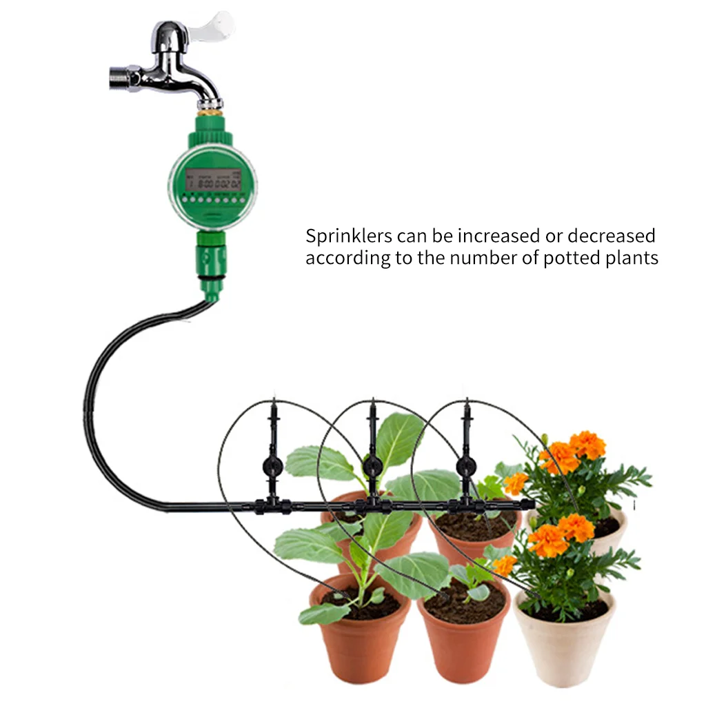Умный таймер полива сада автоматический электронный с ЖК дисплеем 2019|Садовые