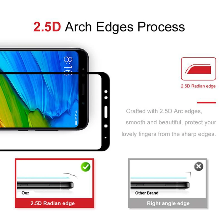 Стекло для Xiaomi Redmi 5 закаленное 5a Note5 5c 5s 5x Plus Pro ксиоми Xaomi Xiomi Ksiomi A5 X5 a1