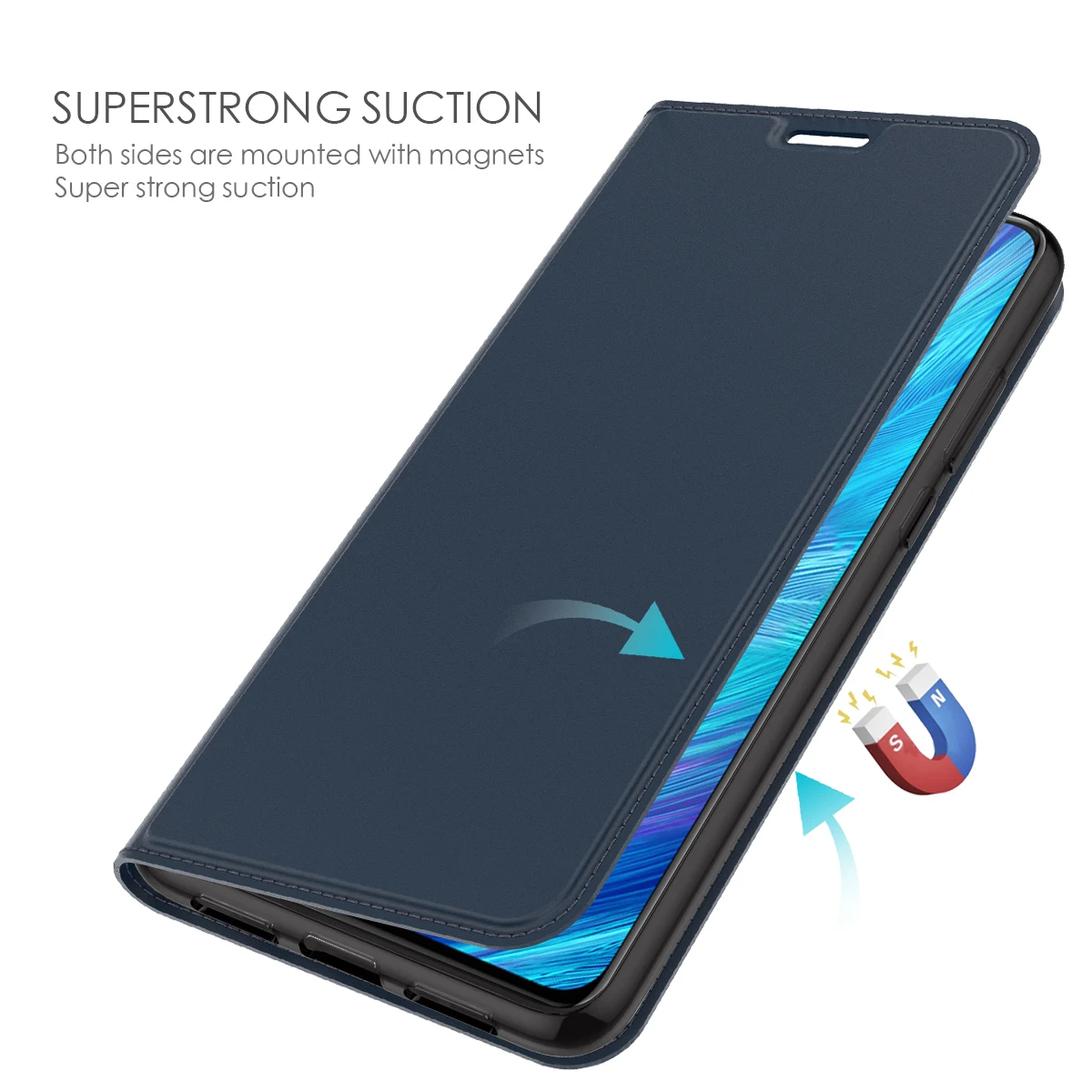 Чехол для Vivo X27 Pro Y89 Роскошный чехол из искусственной кожи с откидной крышкой и