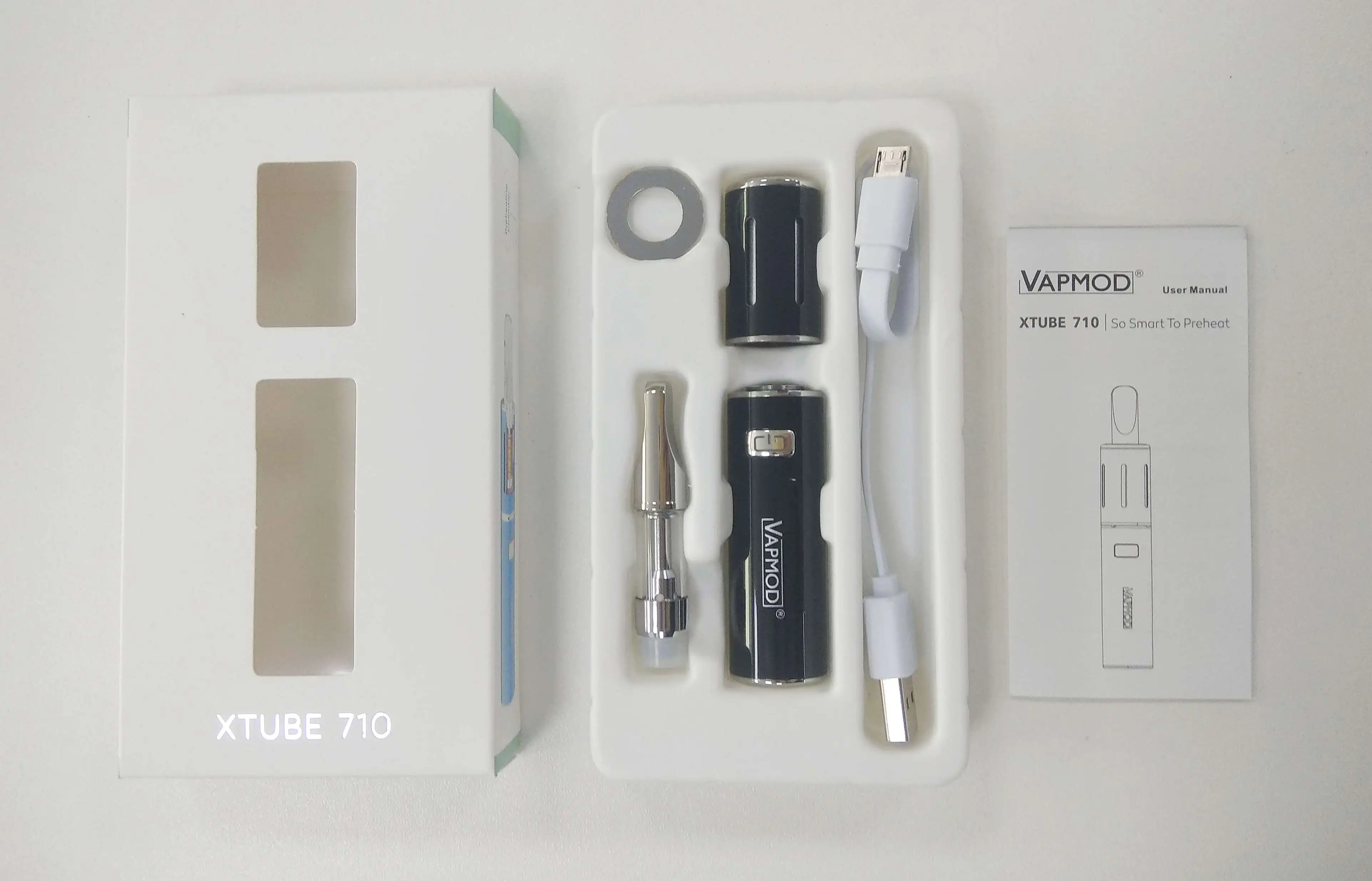 Оригинальный Vapmod Xtube 710 стартовый набор Vape Pen 900 мАч встроенный аккумулятор Preheat VV