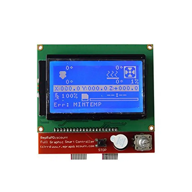 Rumba Plus 3D Printer Start Kits Mother Board + 12864 LCD Display Screen with Cables Part Kit | Компьютеры и офис