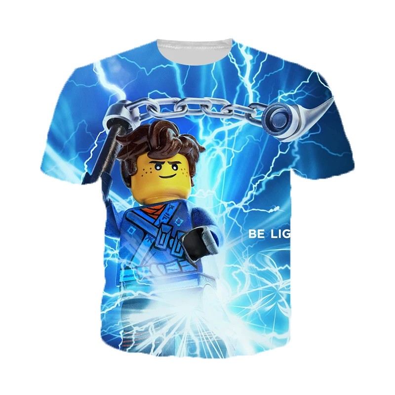 2018 осень и лето Lego phantom Ninja фильм 3D Футболка с принтом/Толстовка/Милая футболка