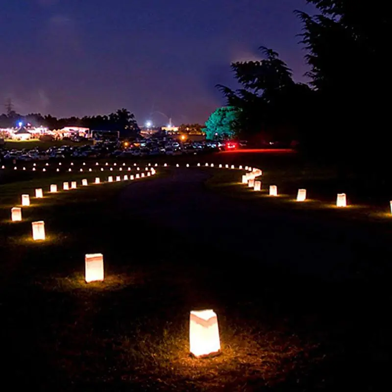 Светильник держатель Luminaria Бумага Фонари лампы в форме свечи сумка вечерние