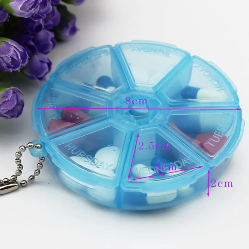 Weekly 7 Colors Pill Box Travel Case Organizer Day Capsule Medicine Dispenser Holder Organiser L3 | Красота и здоровье