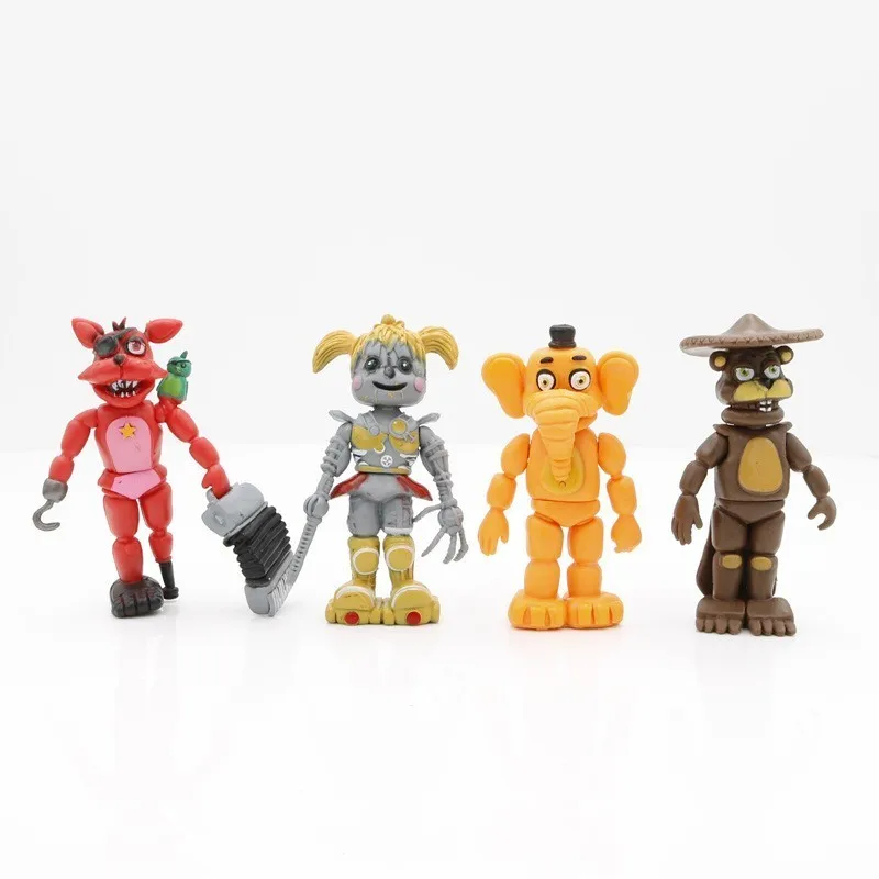 6 шт./лот фигурки Five Nights At Freddy's FNAF Foxy Chica Bonnie Freddy куклы с героями мультфильмов 10 см