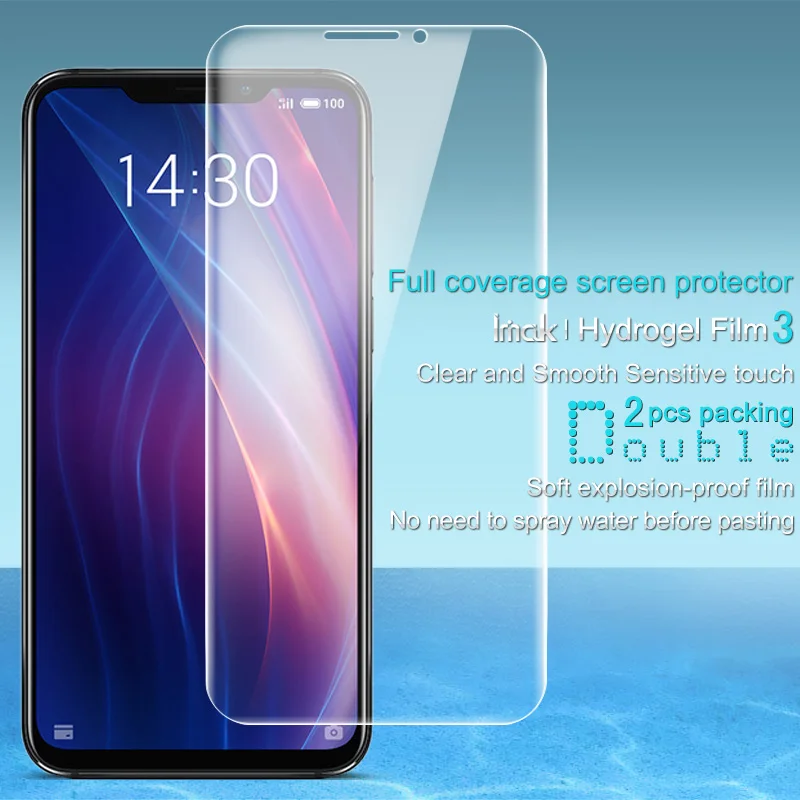 2 шт. полное покрытие для глобальной версии Meizu X8 защита экрана 6 дюйма Imak