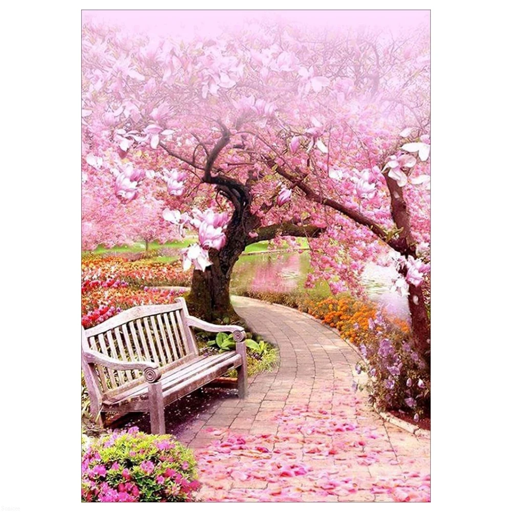 2020 Новое прибытие живописная Алмазная краска ing Sakura дерево вышивка крестиком