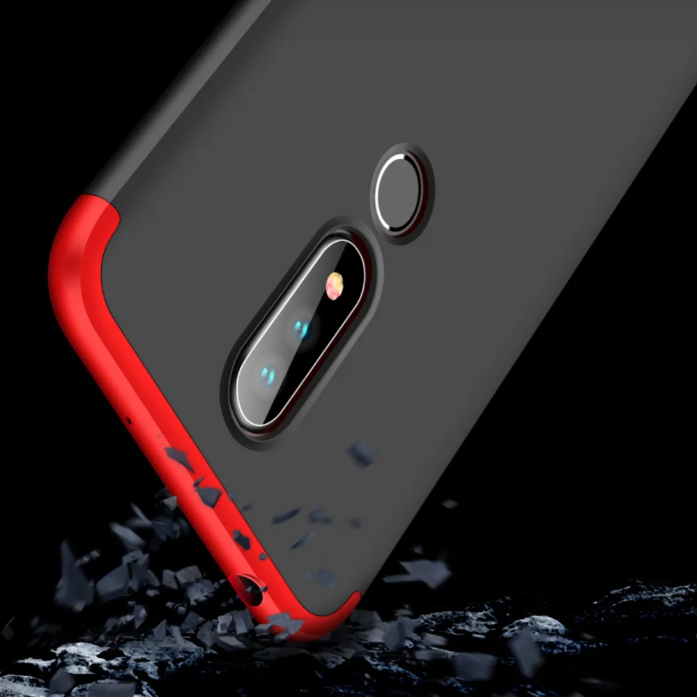 Чехол для Nokia 6 1 Plus защита на 360 градусов чехол телефона с полным покрытием X6 2018