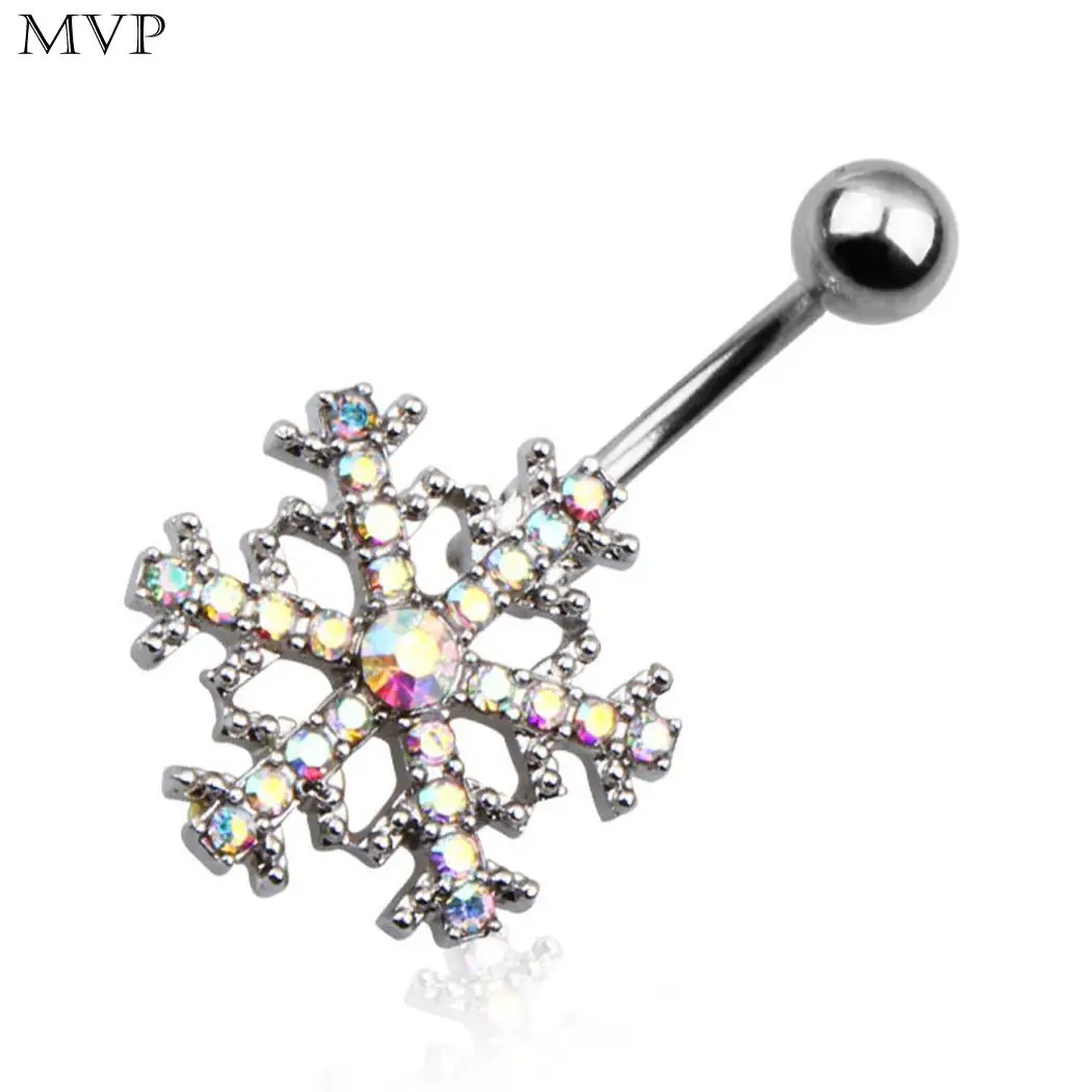 Women Fashion Belly Body Piercing Jewelry Snowflake Dangle Navel Casual Daily Party etc. Nail Ring | Украшения и аксессуары