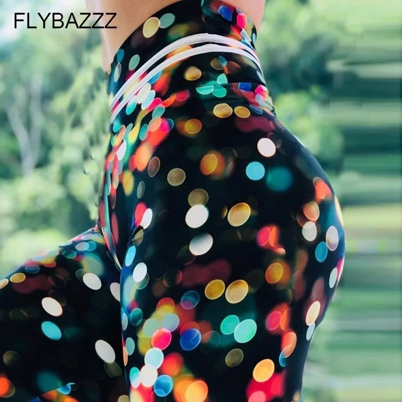 Women Rainbow Print Seamless Leggings sport femme Yoga Pants High Waist Elastic Running Fitness Slim Pants Push Up Gym Leggings