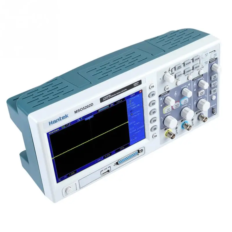 Hantek MSO5202D 2в1 200 МГц 2 канала 1GSas осциллограф 16CH анализатор Mesuring инструменты AC100