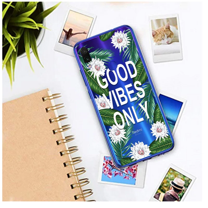 Ультратонкий Мягкий чехол из ТПУ Redmi Note 7 для Xiaomi 4X S2 4A 6A 5 Plus 6 силиконовый с узором