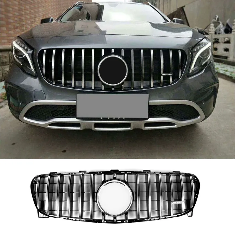 Для GLA Class X156 Amg GT R Grill GLA45 Передняя решетка для Mercedes Benz GLA250 GLA180 2017 2018 Решетка