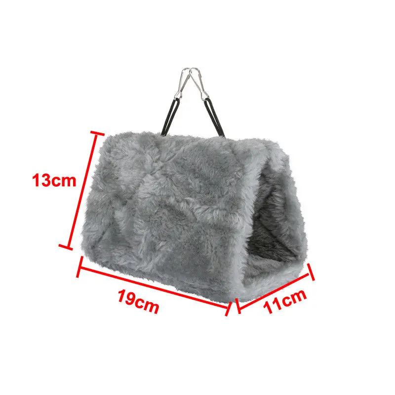 Soft Plush Snuggle Hanging Cave Parrot Swing Toy Cage Hammock Pet Bird Bunk Bed Winter Cages Nests | Дом и сад