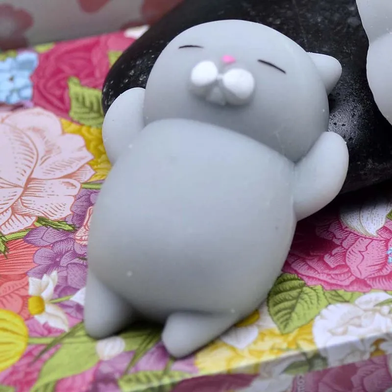 3 шт. Mochi Squishy милые мини ленивые коты для беременных медленно поднимающаяся