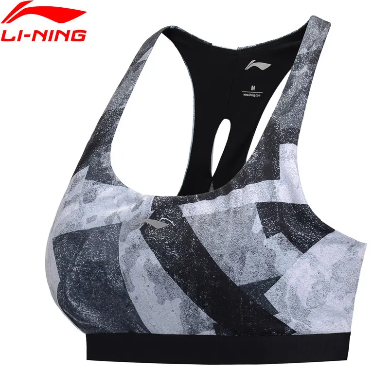 (Break Code) женские обтягивающие спортивные бюстгальтеры Li Ning для бега дышащий