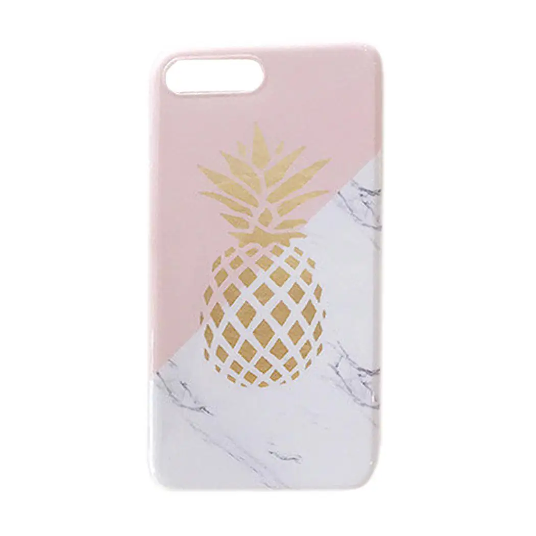 Creative Fashion Pineapple Pattern Anti-fall Phone Case Easy to install and remove. Back Cover Soft For iPhone |