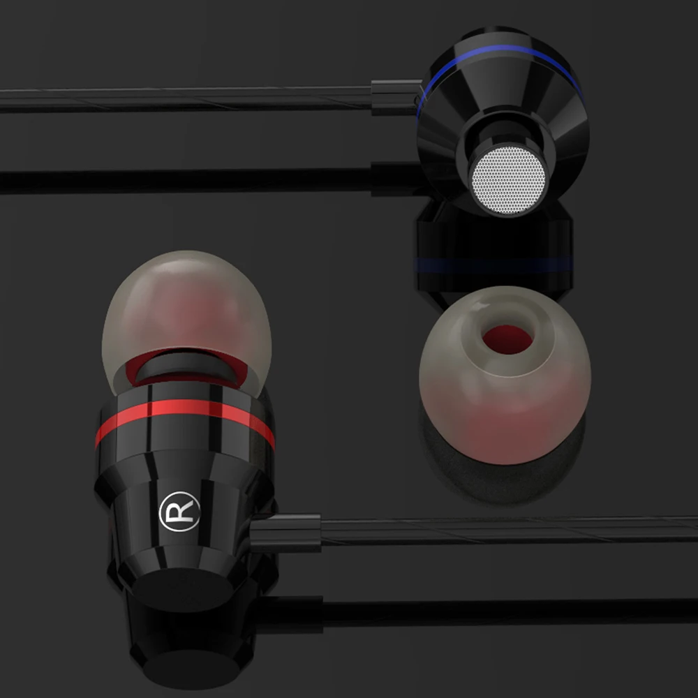 4D металлические наушники супер бас гарнитура HIFI DJ с микрофоном для мобильного