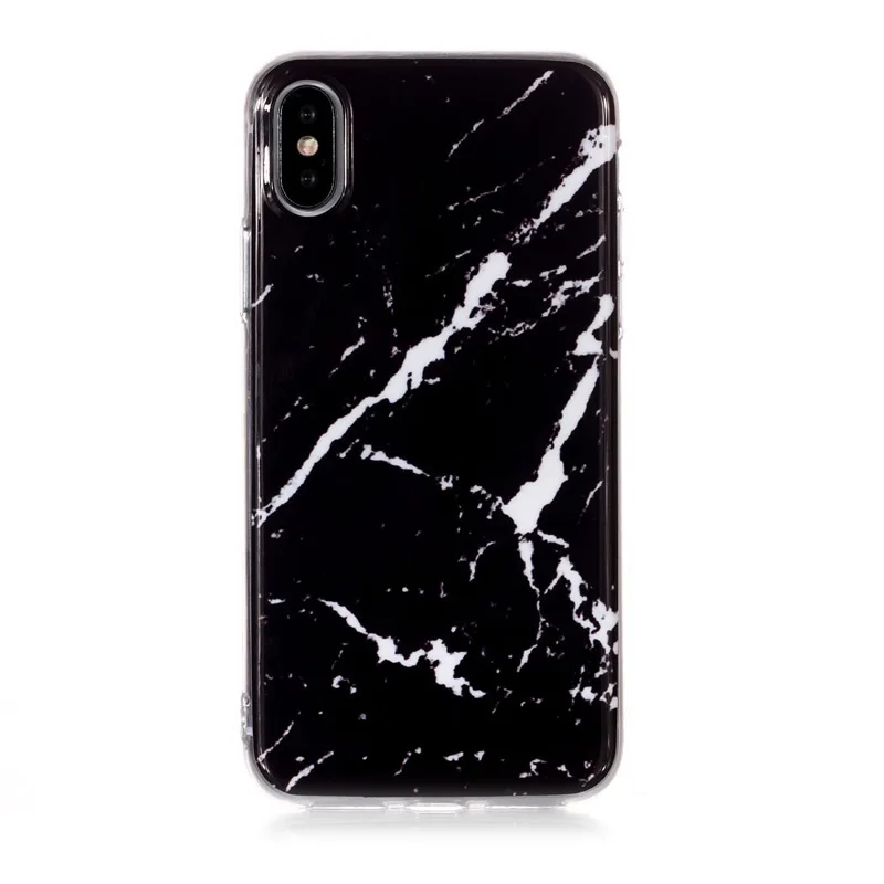 Kexin For iphone 7 8 case Glossy Thin Marble Geometric Design Case Apple X Xs max XR 6s 6 Plus Soft Phone Cases |
