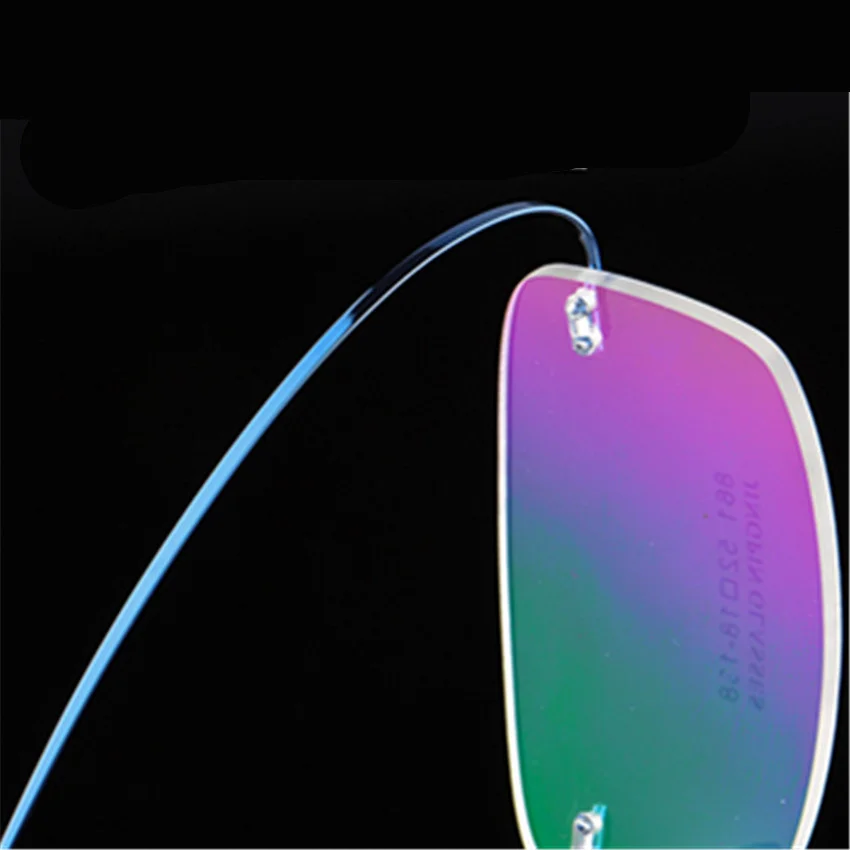 Оправа для очков титановая без оправы мужчин и женщин Гибкая оптическая оправа в