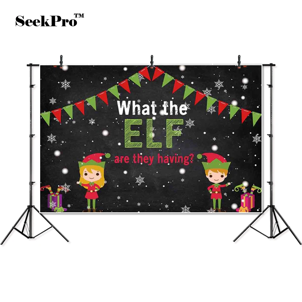 

Тонкий Виниловый фон с изображением эльфа флаг Снежинка День рождения детей фон с принтом для фото профессиональный в помещении магазина ...